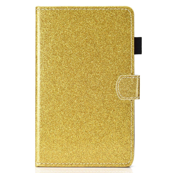 For Lenovo Tab P12 2023 / TB370FU Varnish Glitter Powder Smart Leather Tablet Case(Yellow)