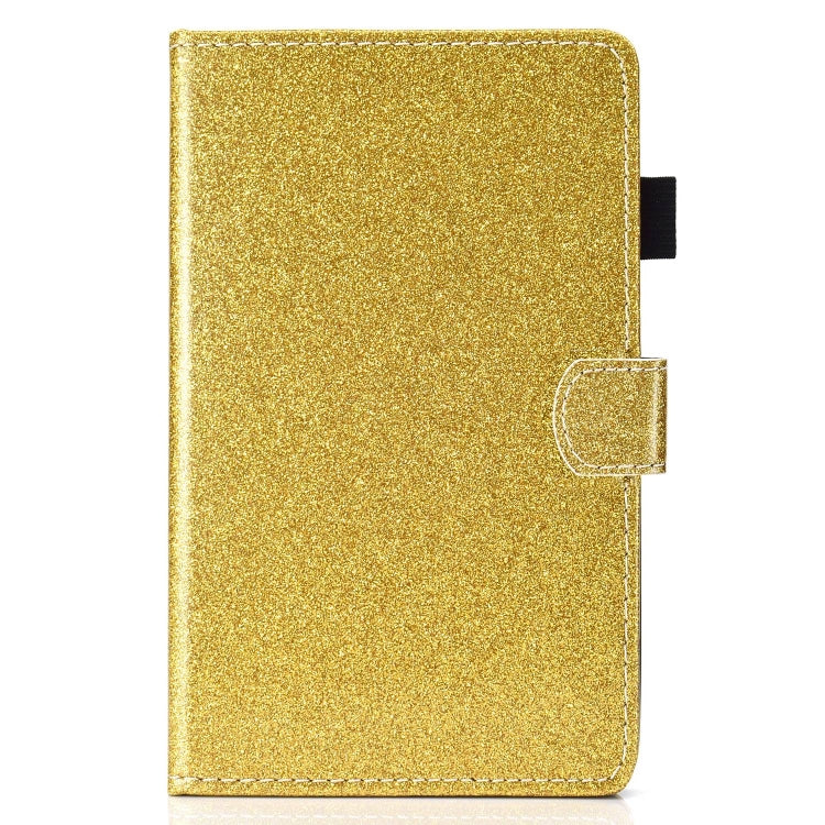 For Lenovo Tab P12 2023 / TB370FU Varnish Glitter Powder Smart Leather Tablet Case(Yellow)
