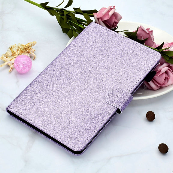 For Lenovo Tab P12 2023 / TB370FU Varnish Glitter Powder Smart Leather Tablet Case(Purple)