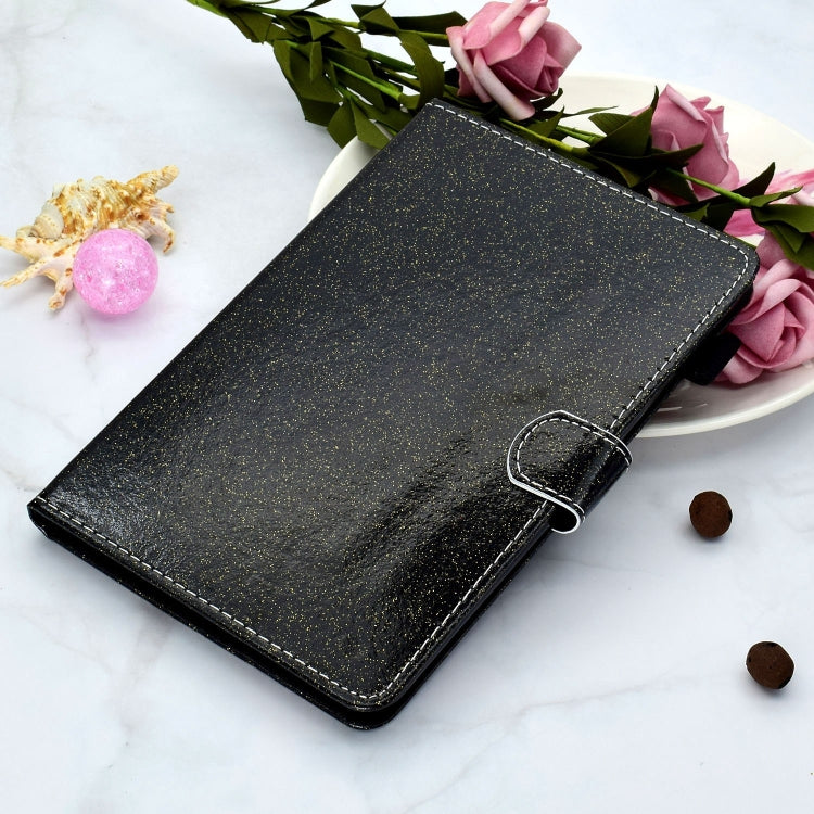 For Lenovo Tab P12 2023 / TB370FU Varnish Glitter Powder Smart Leather Tablet Case(Black)