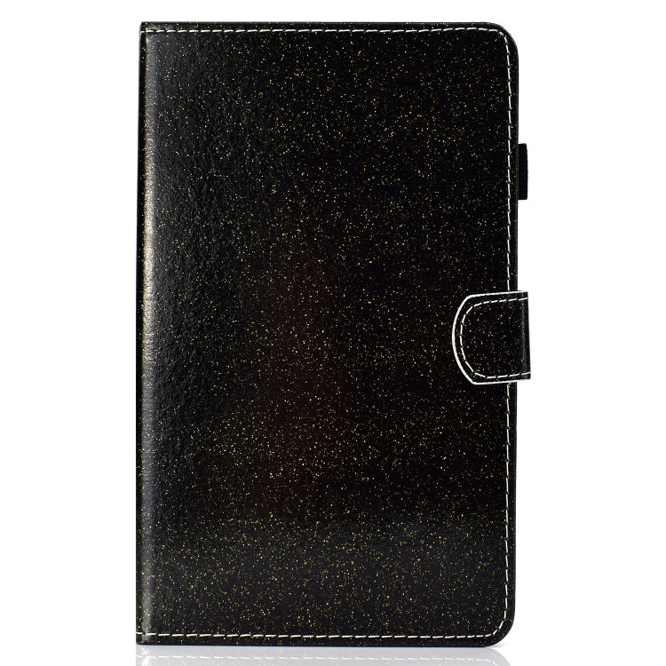 For Lenovo Tab P12 2023 / TB370FU Varnish Glitter Powder Smart Leather Tablet Case(Black)