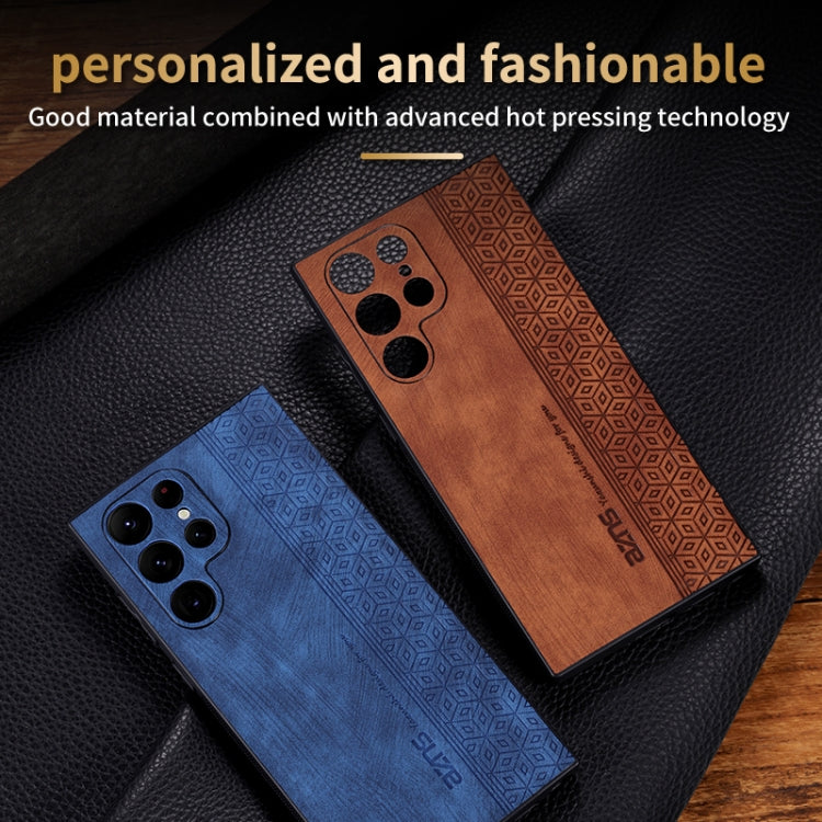 For Samsung Galaxy S24 Ultra 5G AZNS 3D Embossed Skin Feel Phone Case(Purple)