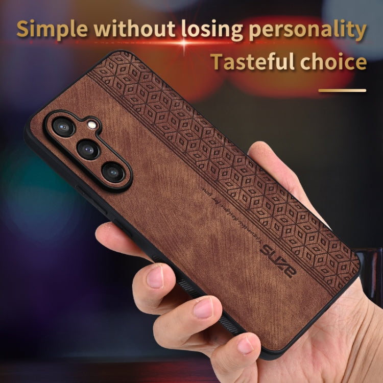 For Samsung Galaxy S24 5G AZNS 3D Embossed Skin Feel Phone Case(Black)