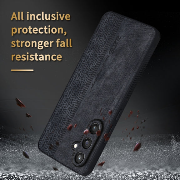 For Samsung Galaxy S24 5G AZNS 3D Embossed Skin Feel Phone Case(Black)
