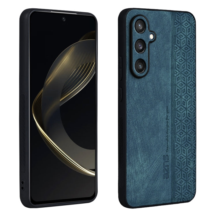 For Samsung Galaxy S24 5G AZNS 3D Embossed Skin Feel Phone Case(Dark Green)