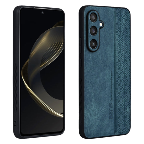 For Samsung Galaxy S24+ 5G AZNS 3D Embossed Skin Feel Phone Case(Dark Green)
