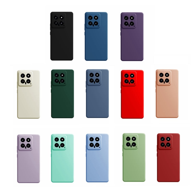 For Xiaomi 14 Imitation Liquid Silicone Phone Case(Dark Green)