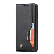 For Samsung Galaxy S25 5G Knead Skin Texture Flip Leather Phone Case(Black)