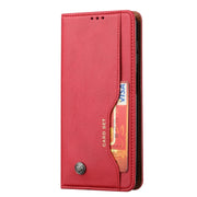 For Samsung Galaxy S25 5G Knead Skin Texture Flip Leather Phone Case(Red)