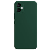 For Samsung Galaxy A05 Imitation Liquid Silicone Phone Case(Dark Green)