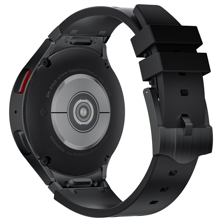 For Samsung Galaxy Watch 4 / 5 / 6 AP Series Liquid Silicone Watch Band(Black)