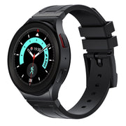 For Samsung Galaxy Watch 4 / 5 / 6 AP Series Liquid Silicone Watch Band(Black)