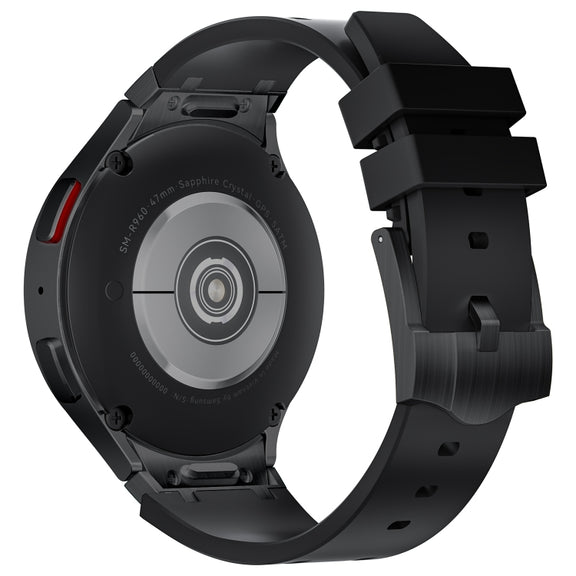 For Samsung Galaxy Watch 4 / 5 / 6 AP Series Liquid Silicone Watch Band(Black)