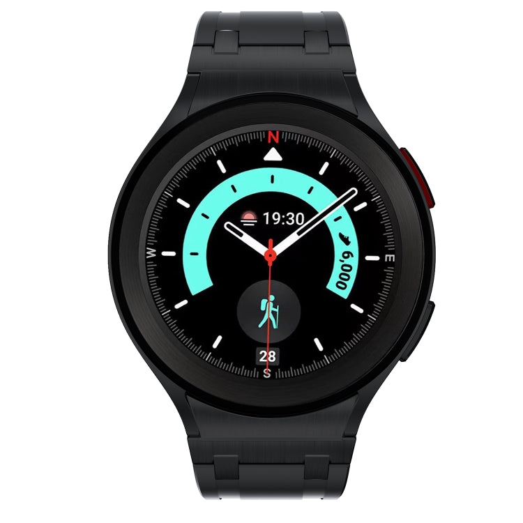For Samsung Galaxy Watch 4 / 5 / 6 AP Series Liquid Silicone Watch Band(Black)