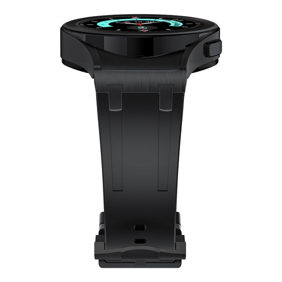 For Samsung Galaxy Watch 4 / 5 / 6 AP Series Liquid Silicone Watch Band(Black)