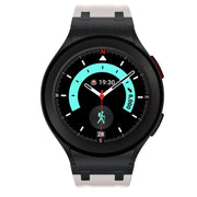 For Samsung Galaxy watch 4 / 5 / 6 AP Series Liquid Silicone Watch Band(Black Starlight)