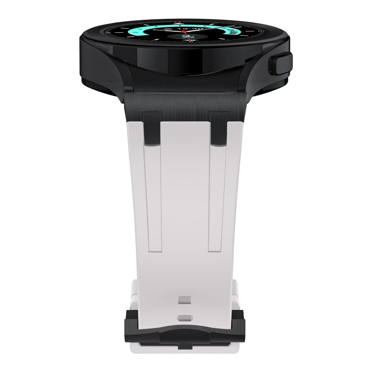For Samsung Galaxy watch 4 / 5 / 6 AP Series Liquid Silicone Watch Band(Black Starlight)