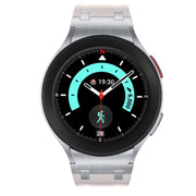 For Samsung Galaxy watch 4 / 5 / 6 AP Series Liquid Silicone Watch Band(Silver Starlight)