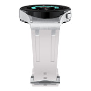 For Samsung Galaxy watch 4 / 5 / 6 AP Series Liquid Silicone Watch Band(Silver Starlight)