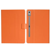 For Lenovo Tab P12 2023 / TB370FU Pure Color Smart Leather Tablet Case(Orange)