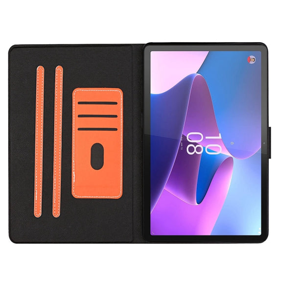 For Lenovo Tab P12 2023 / TB370FU Pure Color Smart Leather Tablet Case(Orange)