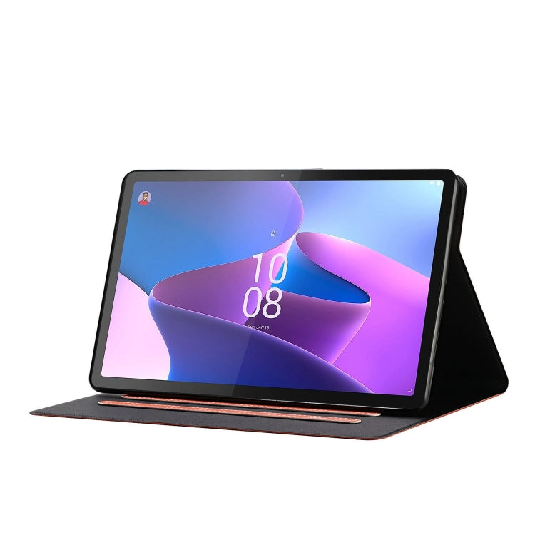 For Lenovo Tab P12 2023 / TB370FU Pure Color Smart Leather Tablet Case(Orange)
