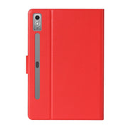 For Lenovo Tab P12 2023 / TB370FU Pure Color Smart Leather Tablet Case(Red)