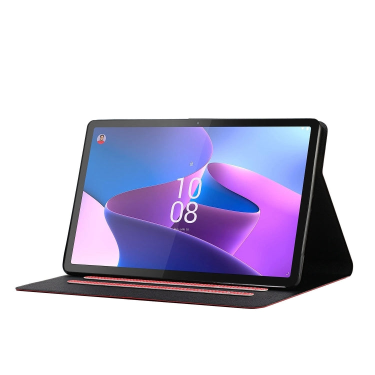 For Lenovo Tab P12 2023 / TB370FU Pure Color Smart Leather Tablet Case(Red)