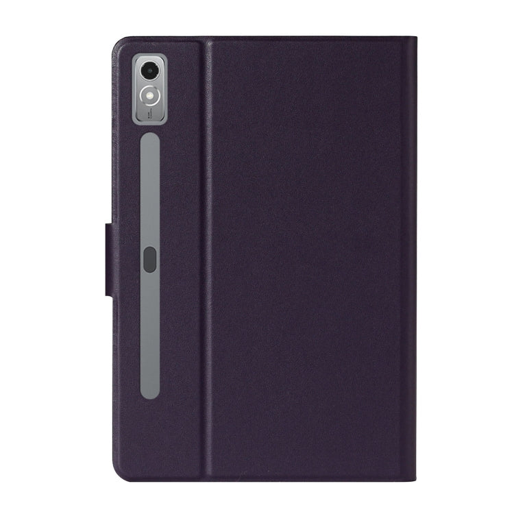 For Lenovo Tab P12 2023 / TB370FU Pure Color Smart Leather Tablet Case(Purple)
