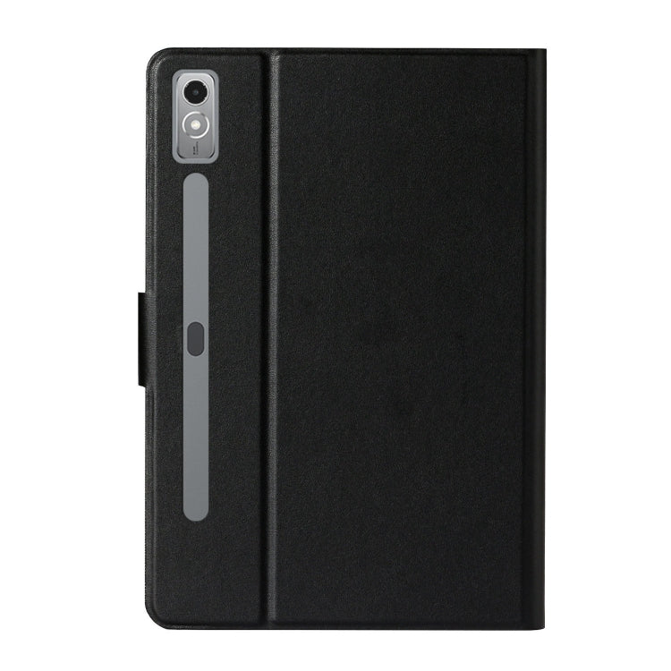 For Lenovo Tab P12 2023 / TB370FU Pure Color Smart Leather Tablet Case(Black)