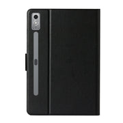 For Lenovo Tab P12 2023 / TB370FU Pure Color Smart Leather Tablet Case(Black)