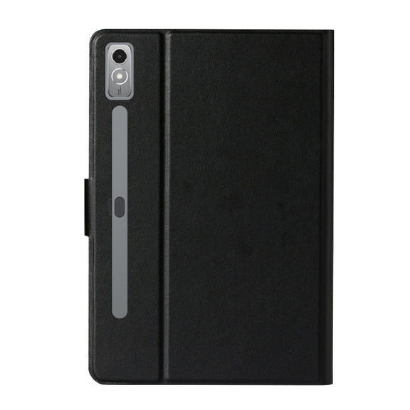 For Lenovo Tab P12 2023 / TB370FU Pure Color Smart Leather Tablet Case(Black)