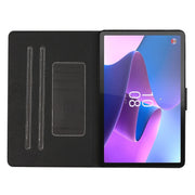 For Lenovo Tab P12 2023 / TB370FU Pure Color Smart Leather Tablet Case(Black)