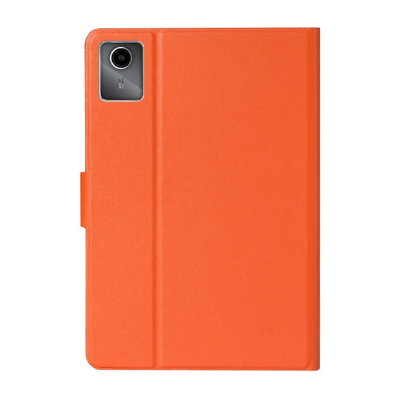For Lenovo Tab M11/ Xiaoxin Pad 11 2024 Pure Color Smart Leather Tablet Case(Orange)