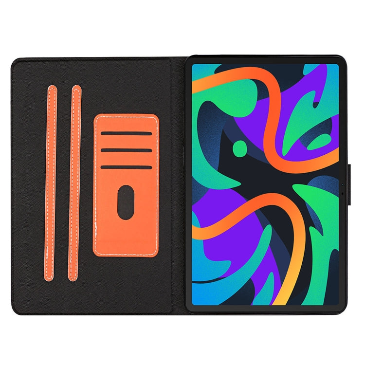 For Lenovo Tab M11/ Xiaoxin Pad 11 2024 Pure Color Smart Leather Tablet Case(Orange)