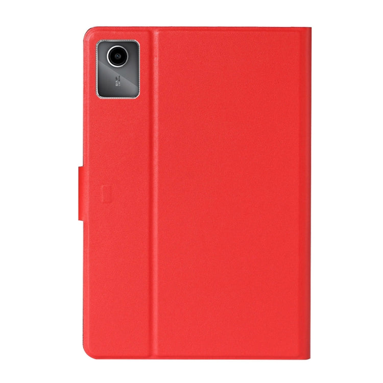 For Lenovo Tab M11/ Xiaoxin Pad 11 2024 Pure Color Smart Leather Tablet Case(Red)