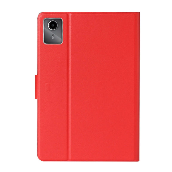For Lenovo Tab M11/ Xiaoxin Pad 11 2024 Pure Color Smart Leather Tablet Case(Red)