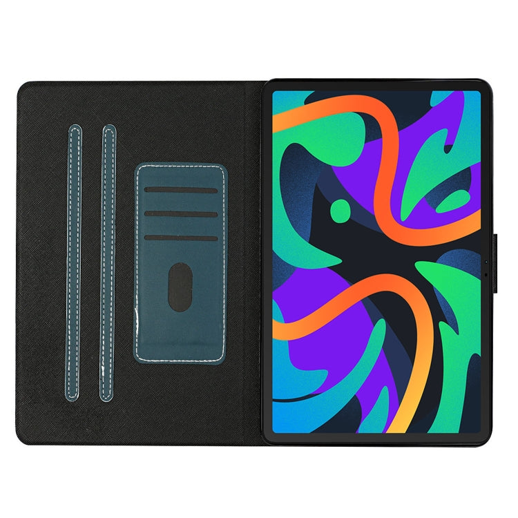 For Lenovo Tab M11/ Xiaoxin Pad 11 2024 Pure Color Smart Leather Tablet Case(Deep Green)