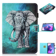 For Lenovo Tab P12 2023 / TB370FU Coloured Drawing Stitching Smart Leather Tablet Case(Elephant) - Lenovo by PMC TechLife | Online Shopping South Africa | PMC TechLife | Buy Now Pay Later Mobicred