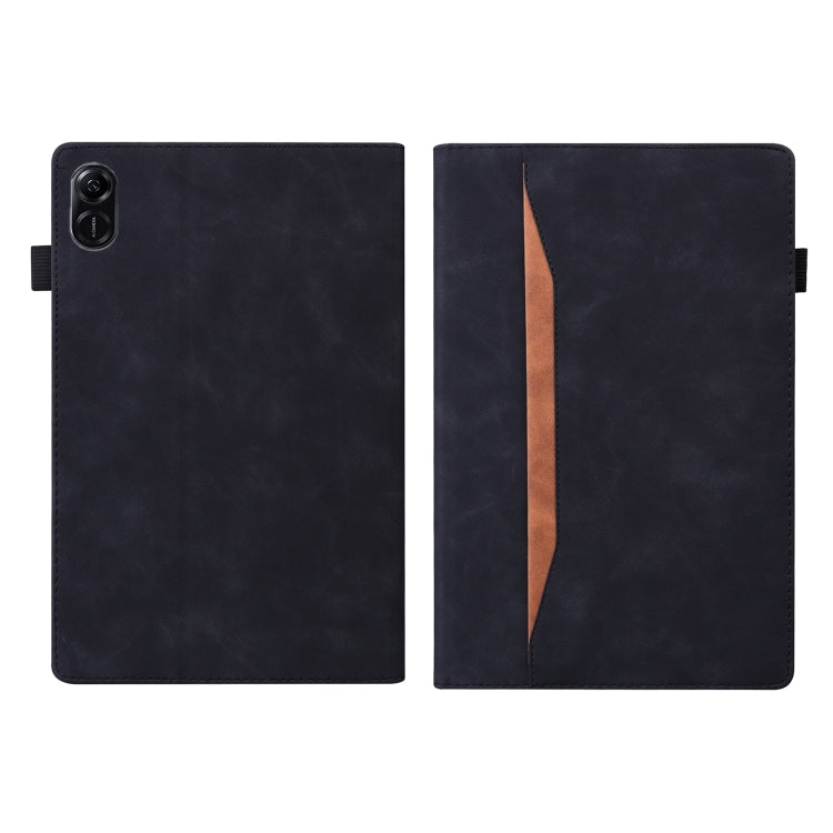 For Honor Pad X9/X8 Pro Splicing Shockproof Leather Tablet Case(Black)