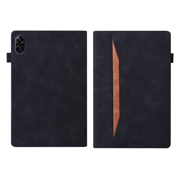For Honor Pad X9/X8 Pro Splicing Shockproof Leather Tablet Case(Black)