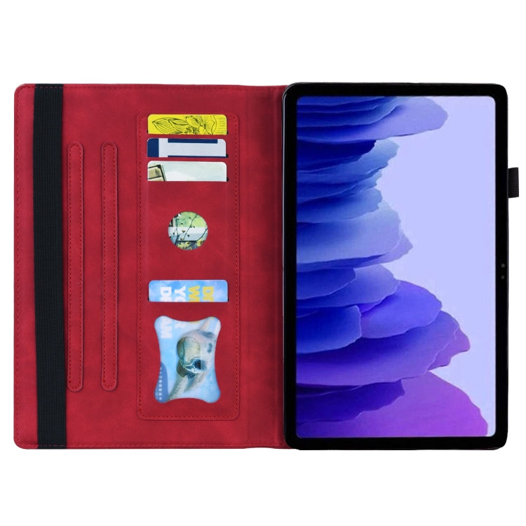 For Honor Pad 9 Splicing Shockproof Leather Tablet Case(Red)