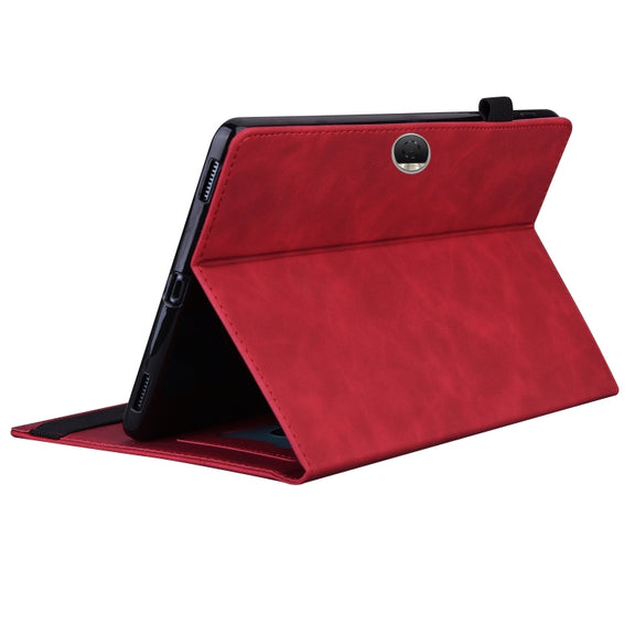 For Honor Pad 9 Splicing Shockproof Leather Tablet Case(Red)