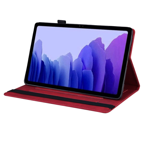 For Honor Pad 9 Splicing Shockproof Leather Tablet Case(Red)