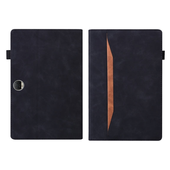 For Honor Pad 9 Splicing Shockproof Leather Tablet Case(Black)