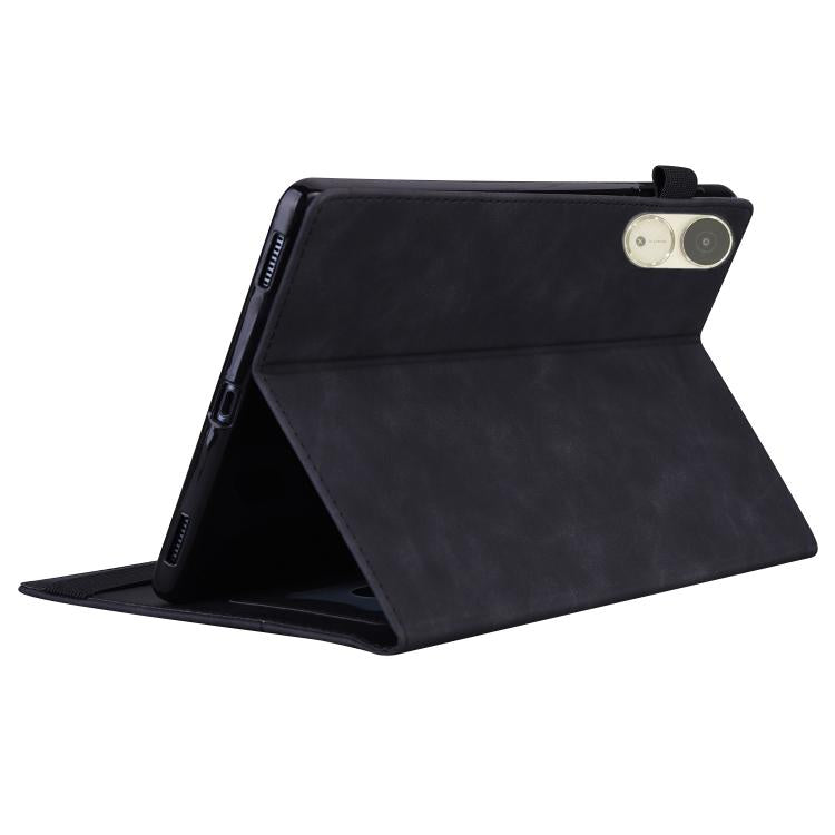 For Honor Pad V9 Splicing Shockproof Leather Tablet Case(Black)