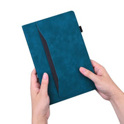 For Honor Pad V9 Splicing Shockproof Leather Tablet Case(Blue)