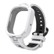 For Honor Watch 4 Two Color Integrated TPU Watch Band(White Black) - Watch Bands by PMc TechLife | Online Shopping South Africa | PMc TechLife | Buy Now Pay Later Mobicred