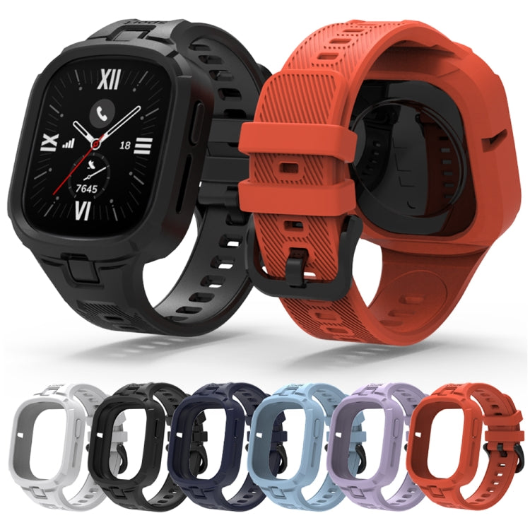 For Honor Watch 4 Solid Color Integrated TPU Watch Band(Dark Blue)