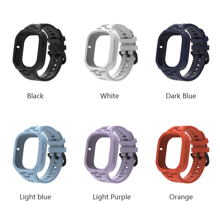 For Honor Watch 4 Solid Color Integrated TPU Watch Band(Light Blue)